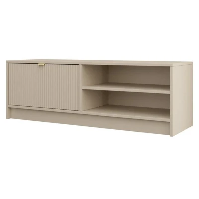 Abbildung von MIRJAN24 TV Schrank Tireno 1K (mit Klappe) Aluminiumgriff in der Farbe Gold