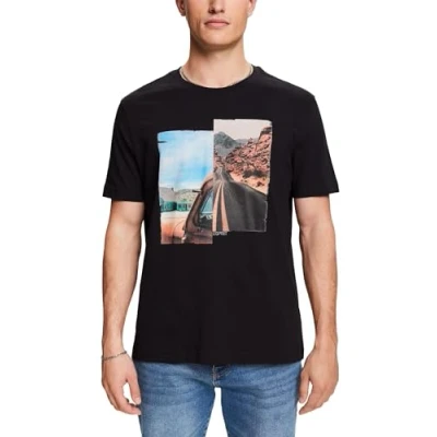 Abbildung von Esprit MIT Grafik Tshirt print, Herren, Größe: XS, Black