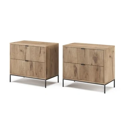 Abbildung von Vicco Nachtschrank Eliza, Viking Oak, 2er Set