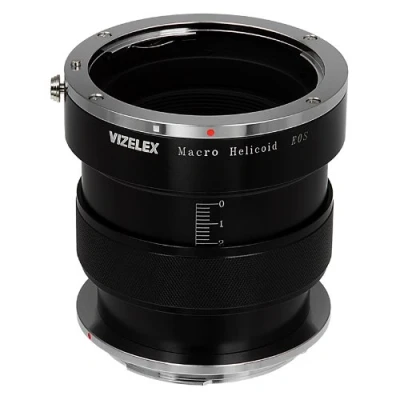 Abbildung von Vizelex Variable Magnification Helicoil Adapter Compatible with Canon EOS EF Lens on EF/EF S Cameras
