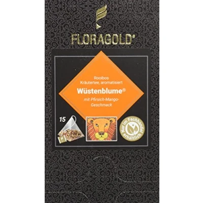 Abbildung von FLORAGOLD Pyramidenbeutel rotbuschtee Wüstenblume, 1er Pack (1 x 45 g)