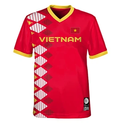 Abbildung von FIFA Offizielles Trikot der Frauenfussball Weltmeisterschaft 2023, Vietnam, Rot, 5 6 Jahre