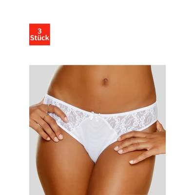 Abbildung von Lascana Slip, Damen, Größe: 32/34, White