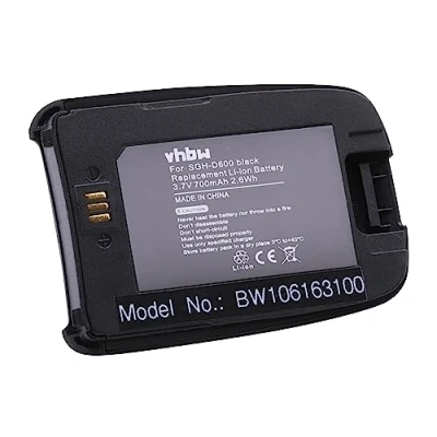 Abbildung von vhbw Akku schwarz kompatibel mit Samsung SGH D600 Handy Telefon Ersatz für BST4389BE (700mAh, 3.7V, Li Ion)