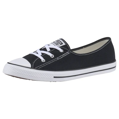 Abbildung von Converse Chuck Taylor ALL STAR Ballet LACE Slipper, Damen, Größe: 37.5, Black/white Textil