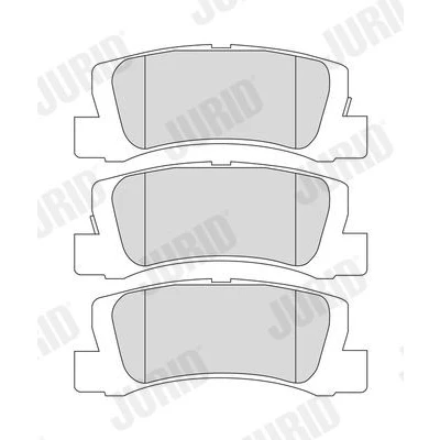 Abbildung von JURID 572182J Bremsbelagsatz mit akustischer Verschleißwarnung ohne Zubehör TOYOTA: Corolla VIII Liftback, Compact, VII Compact