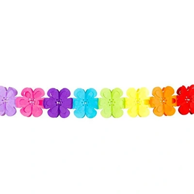 Abbildung von Papiergirlande Flower Power 4 Meter