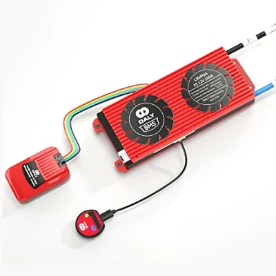 Abbildung von DALY Smart BMS LifePo4 8S 100A 24V Parallelmodul 1A mit UART RS485 CAN Bluetooth Parameter Echtzeitüberprüfung und Reset für bewertete 3,2 V Lithium Power Bank Speicher EV