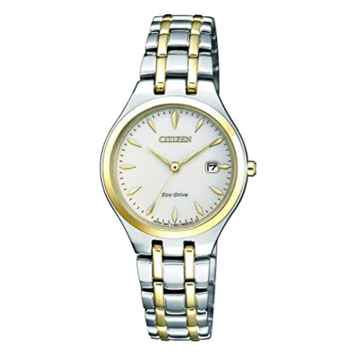 Abbildung von CITIZEN Damen Analog Solar Uhr mit Edelstahl Armband EW2484 82B