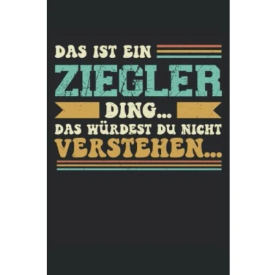 Abbildung von Familie Ziegler Notizbuch: Notizbuch, 120 Seiten, DIN A5 (6x9 Zoll), Kariert, Mattes Softcover, Lustiges Geschenk für Ziegler, Notizheft