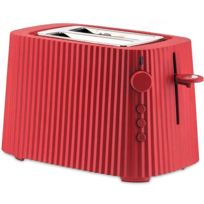 Abbildung von Alessi Toaster Plissé 6 Stufen rot Michele de Lucchi MDL08 R