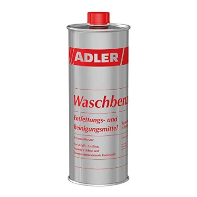 Abbildung von ADLER Waschbenzin 1 L Reinigungsbenzin, Reinigungsmittel und Fleckenentferner, zur gezielten Reinigung von fettigen öligen Verschmutzungen