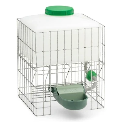 Abbildung von Agrarzone Hühnertränke automatisch mit Tank 10 Liter ideal für Ställe ohne Wasserleitung automatische Frischwasserzufuhr Hühner Wasserspender/Geflügeltränke