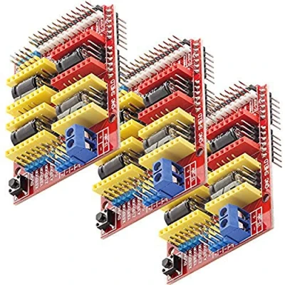 Abbildung von AZDelivery 3 x CNC Shield V3 development board für A4988 Schrittmotor Treiber Stepper 3D Drucker kompatibel mit Arduino inklusive E Book!