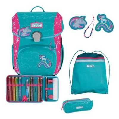 Abbildung von Scout Neo Superflash Schulranzen Set 4 tlg. Extreme Unicorn