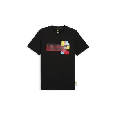 Abbildung von Puma Scuderia Ferrari RACE Graphic Tshirt print, Herren, Größe: Small, Black
