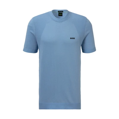 Abbildung von BOSS Momentum LITE Tshirt basic, Herren, Größe: Medium, Open blue