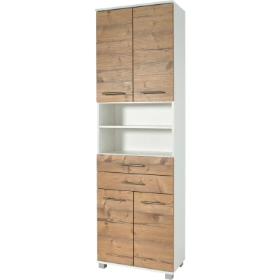 Abbildung von Schildmeyer Hochschrank &quot;Palermo, Made in Germany&quot;, Breite 60 cm, verstellbare Einlegeböden, Metallgriffe