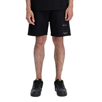 Abbildung von Alpha Industries Patch Shorts, Herren, Größe: Large, Black