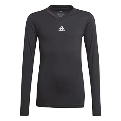 Abbildung von adidas Performance TEAM BASE Unisex Langarmshirt für Kinder, Größe: 128, Black
