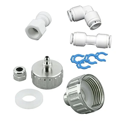 Abbildung von FILTROTECH AS6M 0 Anschluss Set für Kühlschrank Side by Side. Wasserschlauch Kühlschrankschlauch 6,35mm (1/4&quot;)