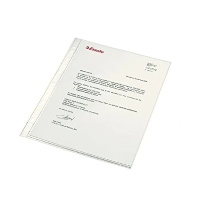 Abbildung von Leitz 313412 Dokumenthüllen Luxe 120micras cristal Pack 100 Stück