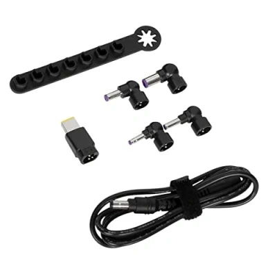 Abbildung von Targus ACC1134GLX Kit de accesorios alimentación 90W Legacy (Cable CC a Punta + 5 puntas barra almacenamiento) 1,8M