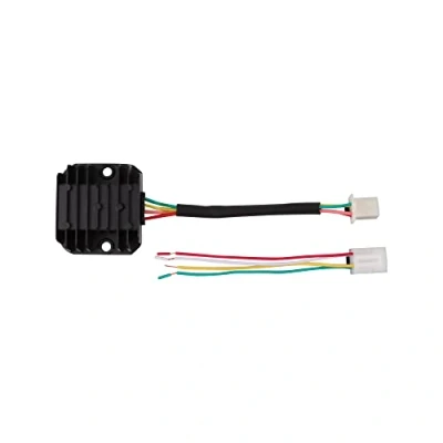 Abbildung von WOOSTAR 4 Draht 12V Spannungsregler Gleichrichter Ersatz für GY6 50ccm 150ccm Lifan 125ccm Roller Moped JCL NST Taotao ATV (Buchsenstecker)