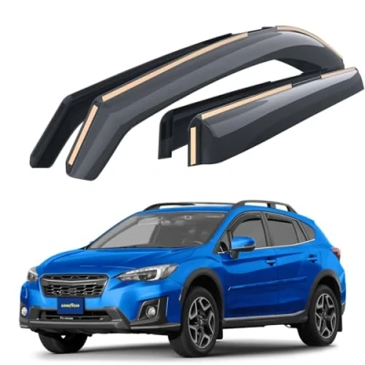 Abbildung von Goodyear Windabweiser für/kompatible mit Subaru XV 2017 2024, Autofenster Regenschutz, Regenabweiser, Integrierte Deflektoren, 4 Stück