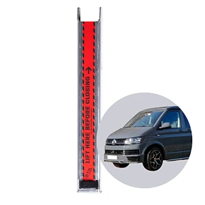 Abbildung von 040 Parts Verbesserter Heckklappenaufsteller kompatibel für VW T5, T6, T7 Transporter Zubehör oder Multivan mit Breiten Dämfern Heckklappenunterstützung