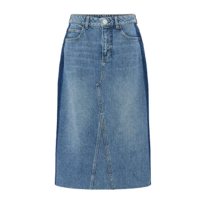 Abbildung von Opus Alinienrock, Damen, Größe: 34, Mid strong blue