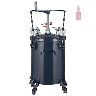Abbildung von VEVOR Druckbehälter Farbbehälter Sprühfarbe Drucktopf 30 L Drucktank, 70 psi Lackierpistole Φ 80 x 42,5 cm Spray Paint Pressure Pot Tank Container Farbspritzpistolen Lacken, Flecken