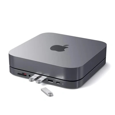 Abbildung von Satechi Aluminum Stand Hub Mac Mini grau ST ABHFM