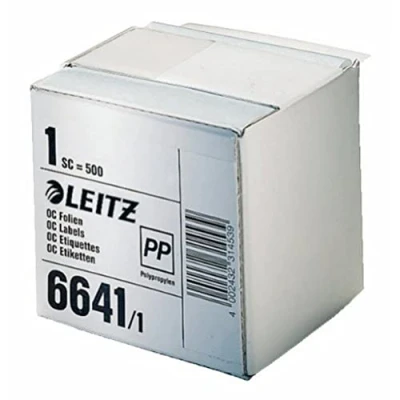 Abbildung von Leitz 66411000 Schutzfolienschild auf Rolle, selbstklebend, 500 Stück, transparent