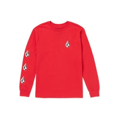 Abbildung von Volcom Herren Iconic Deadly Stones Long Sleeve T Shirt Hemd, Ribbon Red 324, XX Large
