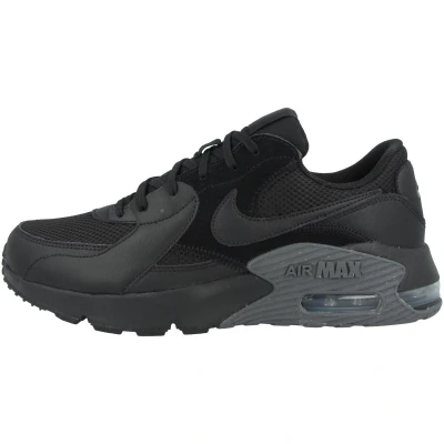 Abbildung von NIKE Sportswear AIR MAX Excee Sneaker low, Herren, Größe: 42.5, Black/dark grey Leder und textil