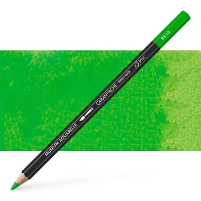 Abbildung von Caran d&#039;Ache Museum Aquarelle Bleistift 3510.720/ NR 720 BRIGHT GREEN/BRILLANTGRUEN FSC (1 Stück/ (Pack of 1)