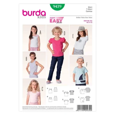 Abbildung von Burda Schnittmuster T Shirt ? Top 9439