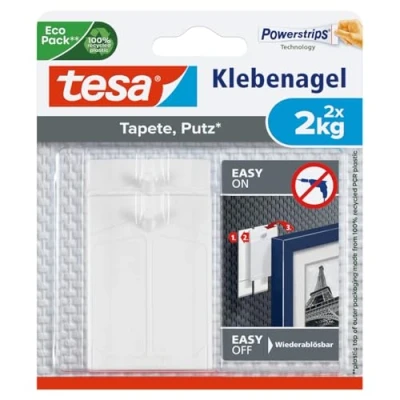 Abbildung von tesa Klebehaken Klebenagel Traglast 2 kg, Stück