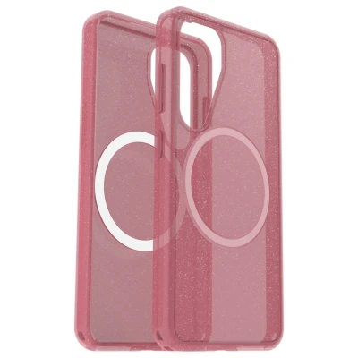 Abbildung von OtterBox Symmetry Clear Magnets Schutzhülle für Samsung Galaxy S25 Thimbleberry pink