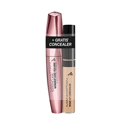 Abbildung von Manhattan Wonder`Luxe Mascara + Wake Up Concealer 03 True Ivory, 20 ml