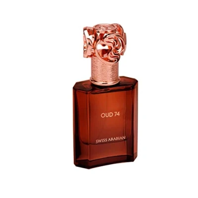 Abbildung von Swiss Arabian Perfumes Oud 74 Eau de Parfum Unisex 50ML Luxuriöse Mischung aus indischem und malaysischem mit goldenem Amber Exquisite Duft