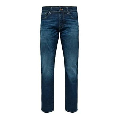Abbildung von SELECTED HOMME Herren Slh196 straightscott 31604 D.blue W Noos, Dark Blue Denim, 32W / 34L