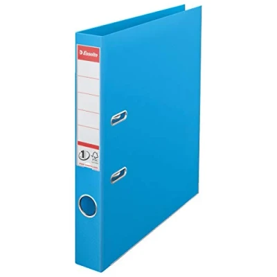 Abbildung von Esselte Ordner, A4, 10er Pack, 50 mm Rückenbreite, Kunststoff, hellblau, 811411