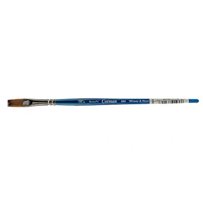 Abbildung von Winsor &amp; Newton 5306106 Cotman Synthetikhaar Aquarellpinsel Serie 666, Ein Strichpisel, langer Stiel mit exzellenter Sprungkraft, Farbtragekraft und Punktgenauigkeit 1/4&quot;, 6 mm