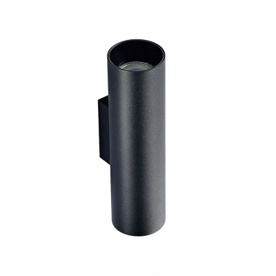 Abbildung von Arcchio Wandleuchte Brinja, dimmbar, Leuchtmittel nicht inklusive, Modern, Aluminium, Schwarz, 2 flammig, GU10, Wandstrahler