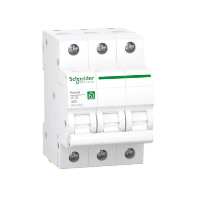 Abbildung von Schneider Electric R9F23325 Leitungsschutzschalter Resi9 3P, 25A, B Charakteristik, 6kA