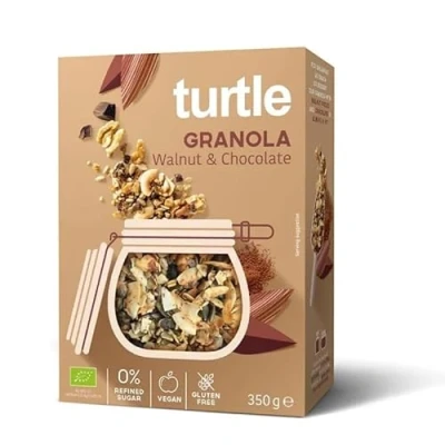 Abbildung von Eco Granola mit Nüssen und Schokolade, 350 Gramm, Turtle SPRL