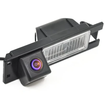 Abbildung von Rückfahrkamera in Kennzeichenbeleuchtung (NTSC) schwarz für Astra H/Corsa D/Meriva A/Vectra C/Zafira B,Fiat Grande Punto Meriva