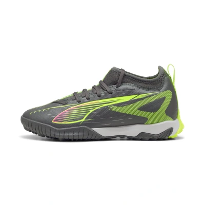 Abbildung von Puma ULTRA 5 MATCH TT Mid Fußballschuhe Teenager Für Kinder Matte Aged Silver/Yellow Alert/Aged Silver Größe: 35
